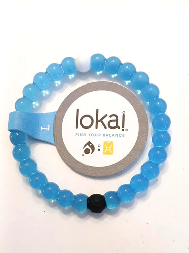 Lokai bracelet blue large - blue,